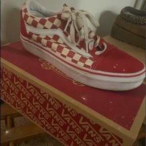 Red Checker Vans